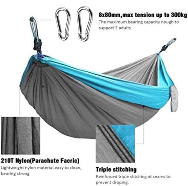 Hammock Outdoor Camping Single Double Parachute Cloth - Image 4